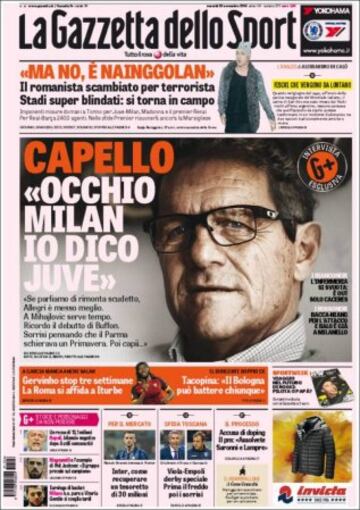 Portadas de la prensa mundial