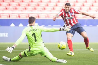 07/03/2021. El primer derbi del Matador en el Metropolitano terminó con gol del uruguayo. El partido terminó en empate a 1, algo que favoreció al conjunto colchonero que lideraba la tabla en aquel momento y terminó proclamándose campeón de aquella liga.