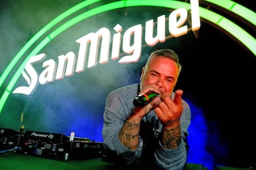 Juan Magán durante su actuación en el San Miguel's Day organizado por la marca de cerveza San Miguel.