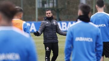 Borja Jiménez lamentó la derrota del Deportivo ante la SD Logroñés.