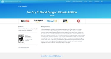 Far Cry 3: Blood Dragon Classic Edition, listado y clasificado en Europa