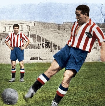 Fue el primer jugador del Atlético que se convirtió en máximo goleador liguero. Marcó 33 goles en 22 partidos en el ejercicio 40-41, en el que el equipo madrileño se proclamó campeón. El salmantino sólo estuvo una temporada, pero dejó huella. 