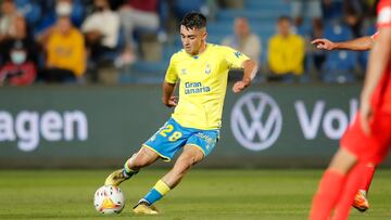 Moleiro, en un partido con Las Palmas.