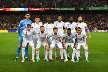 Formación inicial del Real Madrid.