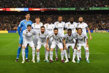 Formación inicial del Real Madrid.
