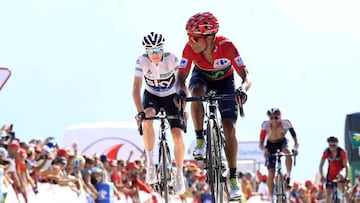 NAIRO QUINTANA (r) and CHRIS FROOME