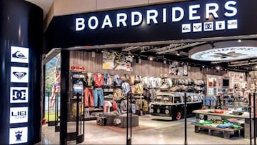 Una tienda Boardriders: Quiksilver, Roxy, DC...