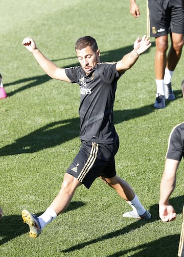 El Real Madrid se entrena antes del estreno en Vigo