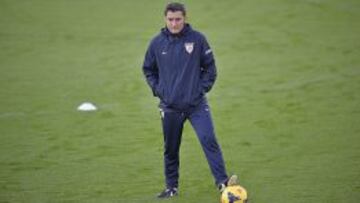 Valverde, durante un entrenamiento.