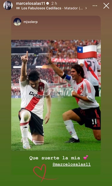Marcelo Salas es el gran tema en Argentina y así reacciona su polola
