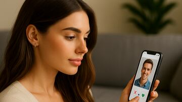 Girl on dating app - artist's impression