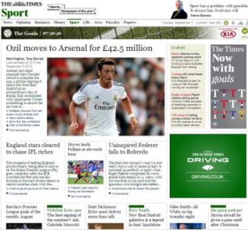 Portadas de la prensa extranjera