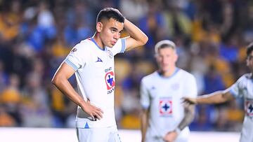 Carlos Rodriguez of Cruz Azul during the 7th round match between Tigres UANL and Cruz Azul as part of the Liga BBVA MX, Torneo Clausura 2025 at Universitario Stadium, on February 15, 2025 in Monterrey, Nuevo Leon, Mexico.