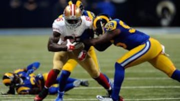 Vernon Davis, en el partido de los 49ers del pasado domingo contra los St Louis Rams.