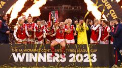 El Arsenal gana la Copa de la Liga femenina de Inglaterra.