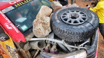 Así llegaron Al-Attiyah y su Toyota tras su KO en el Dakar