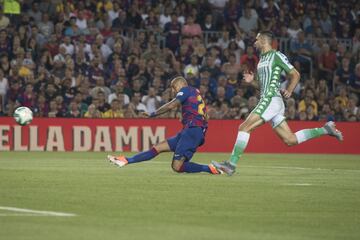 5-1. Arturo Vidal marc¨® el quinto gol.