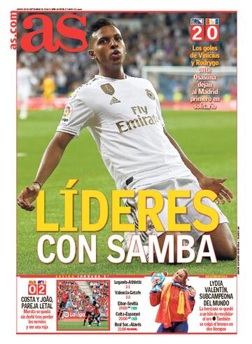 Las portadas de AS de septiembre