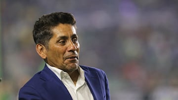 Jorge Campos of TV Azteca during the 15th round match between Mazatlan FC and America as part of the Liga BBVA MX, Torneo Apertura 2024 at El Encanto Stadium on November 01, 2024 in Mazatlan, Sinaloa, Mexico.