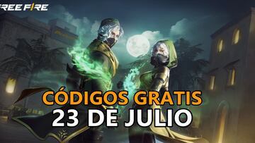 codigos free fire gratis domingo 23 de julio