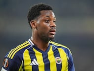 ISTANBUL, TURKIYE - OCTOBER 23: Jhon Duran of Fenerbahce takes part during the UEFA Europa League Week 3 match between Fenerbahce and Stuttgart at Chobani Stadium in Istanbul, Turkiye, on October 23, 2025. (Photo by Cemal Yurttas/Anadolu via Getty Images)