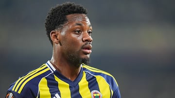 ISTANBUL, TURKIYE - OCTOBER 23: Jhon Duran of Fenerbahce takes part during the UEFA Europa League Week 3 match between Fenerbahce and Stuttgart at Chobani Stadium in Istanbul, Turkiye, on October 23, 2025. (Photo by Cemal Yurttas/Anadolu via Getty Images)