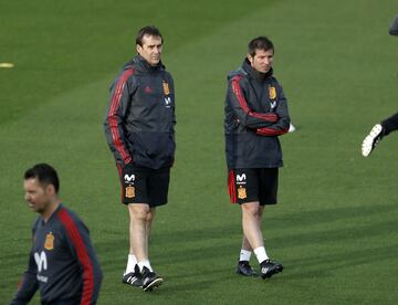 Julen Lopetegui y Albert Celades.