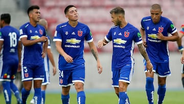 Universidad de Chile vs Everton
Cuarta fecha, campeonato de Clausura 2016/17
Los jugadores de Universidad de Chile abandonan la cancha tras el primer tiempo del partido de primera division contra Everton disputado en el estadio Nacional de Santiago, Chile.
25/02/2017
Andres Pina/Photosport******
Football, Universidad de Chile vs Everton
Fourth date, Clousure Chmapionship 2016/17
Universidad de Chile's players leave the field after the fist half of the first division football match against Everton at the National Stadium in Santiago, Chile.
25/02/2017
Andres Pina/Photosport
