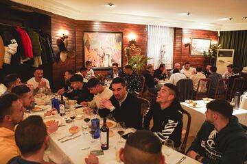 Comida de los jugadores del Real Valladolid con Ronaldo.