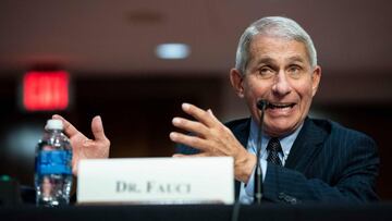 Anthony Fauci, director of the National Institute of Allergy and Infectious Diseases, speaks during a Senate Health, Education, Labor and Pensions Committee hearing in Washington, DC, on June 30, 2020. - Fauci and other government health officials updated