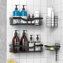 ¿Sin ideas para poner los geles en la ducha? Prueba esta estantería que se instala sin taladro