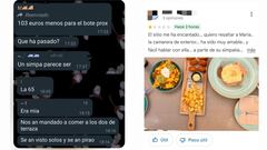 Hace un ‘simpa’ y publica una reseña del restaurante