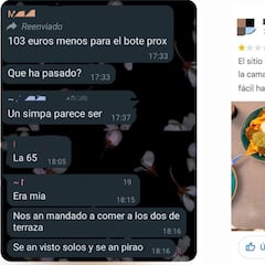 Hace un ‘simpa’ y publica una reseña del restaurante