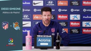 Simeone: "Hemos empezado perdiendo muchos partidos, pero el equipo tiene respuesta"