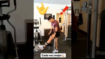 Iván Morales mostró cómo se recupera en el Monumental