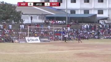 Keeper concedes comical goal, massive pitch invasion ensues