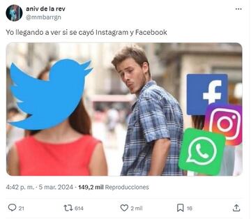 Los mejores memes de la caída de Instagram y Facebook