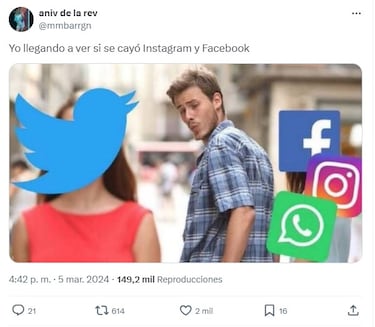 Los mejores memes de la caída de Instagram y Facebook
