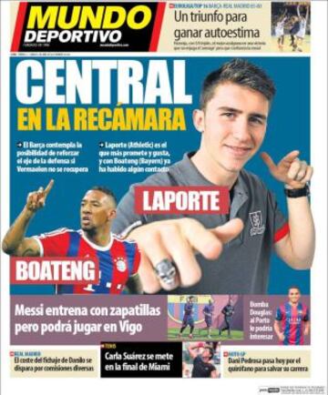 Portadas de la prensa deportiva