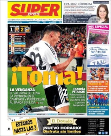 Portadas de la prensa mundial