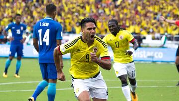 Falcao García marcó el gol del empate ante Brasil.