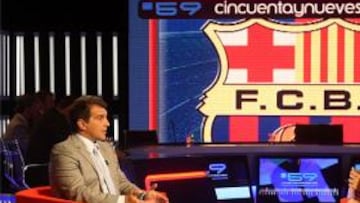 Joan Laporta fue el invitado del programa 59 Segundos