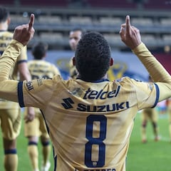 Gabriel Torres rompe la racha de Pumas sin gol, se quedó en 484 minutos