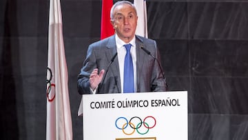 El presidente del COE Alejandro Blanco, durante la XVI Gala del Comité Olímpico Español.