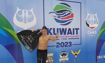 Nacho Peral, tras los Campeonatos del Mundo de Kuwait.