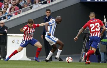 Una de las principales novedades del conjunto rojiblanco fue el canterano Solano.