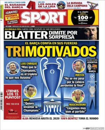 Portadas de la prensa deportiva