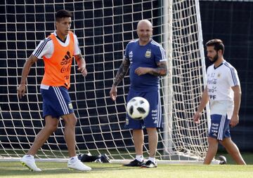 Barcelona 01Junio 2018, Espaa
Previa al Mundial 2018
Entrenamiento de la seleccion Argentina Ciudad Deportiva Joan Gamper, Barcelona.
Jorge Sampaoli DT
Foto Ortiz Gustavo
