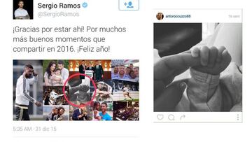 El desliz de Ramos: el hijo de Messi se cuela en su collage