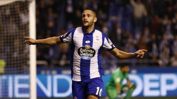 Florin Andone, con el Deportivo.